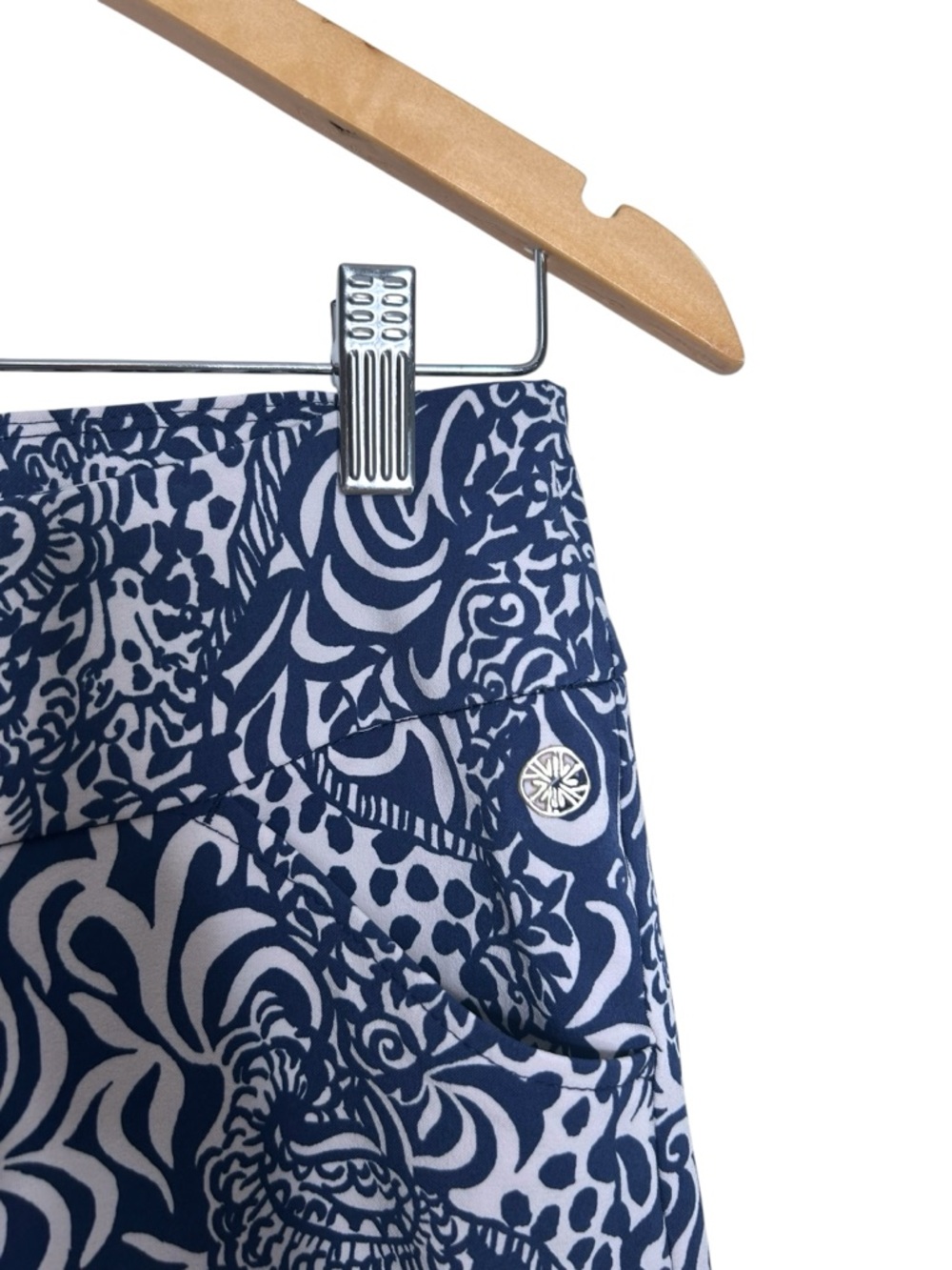 Lilly Pulitzer LUXLETIC Corso Pant UPF 50+ High Tide Navy Golf Pant Women’s Sz 6 - Picture 3 of 6